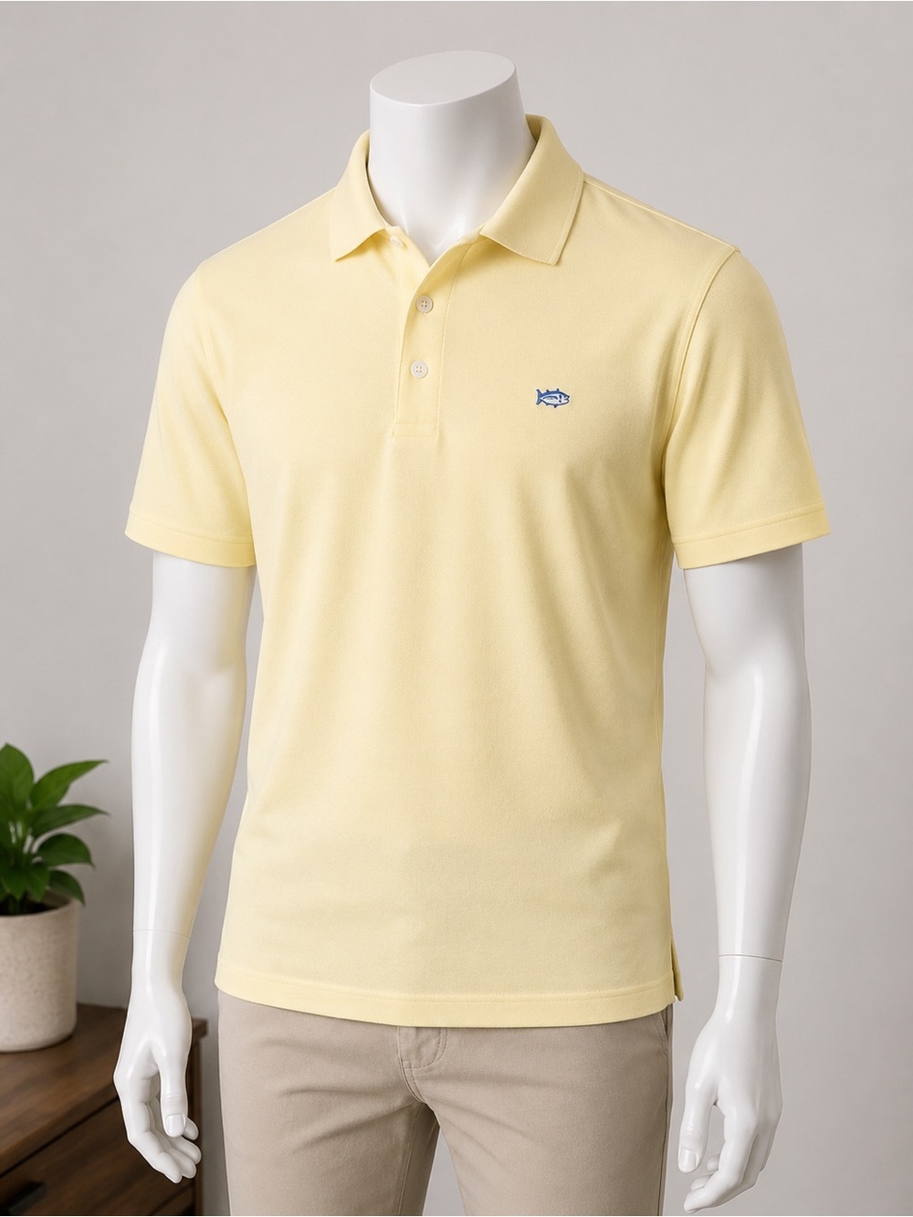 Southern Tide Performance Polo Men’s XL Yellow Short Sleeve Golf Shirt